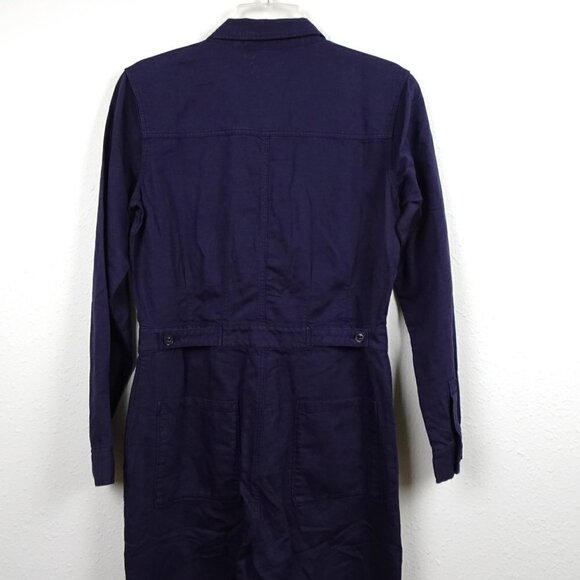 Outerknown Jumpsuit Women's Size XS Blue Linen Blend One Piece Long Sleeve - Picture 5 of 11
